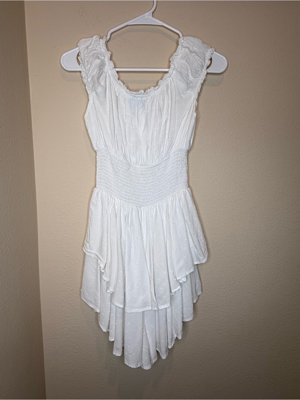 Princess Polly White Ruffled High-Low Sundress - Picture 3 of 6